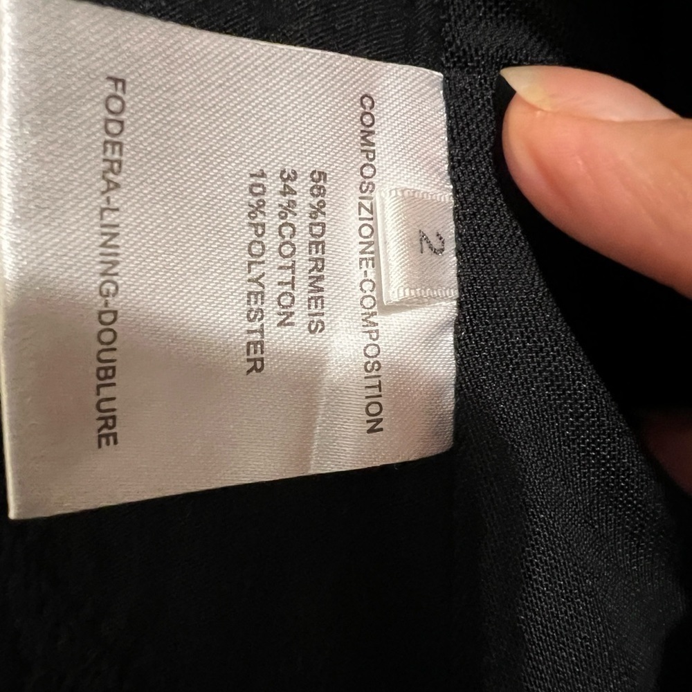 Prada leather and lace open front jacket size 2 - Picture 6 of 6